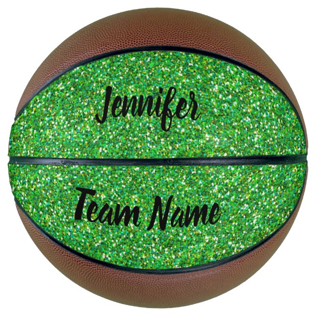 Green Glitter Basketball (Front)