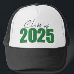 Green Glitter Class of 2025 Trucker Hat<br><div class="desc">Congratulations Graduates!</div>