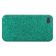 Green Glitter iPhone Case (Back Horizontal)