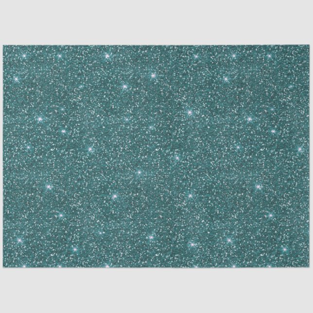 Green Glitter Light Shimmer Shine Christmas Tissue Paper (Front)