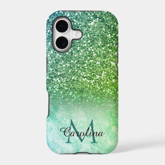 Green Glitter, Marble, Personalised