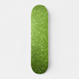 Green Glitter Skateboard