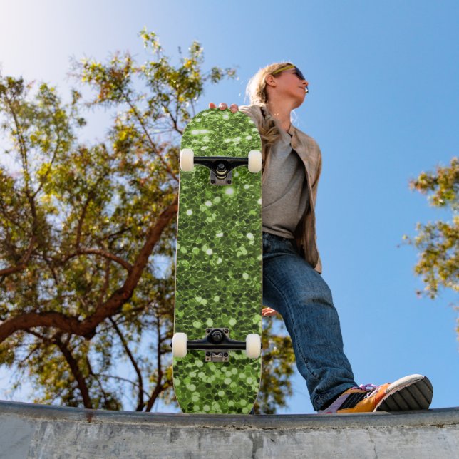 Green Glitter Skateboard (Outdoor 1)