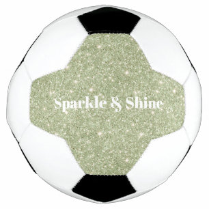 Green Glitter Sparkle Football