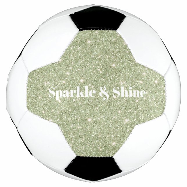 Green Glitter Sparkle Football (Front)