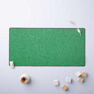 Green Glitter, Sparkle, Glitter Background Desk Mat