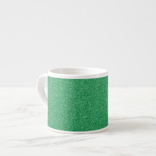 Green Glitter, Sparkle, Glitter Background Espresso Cup