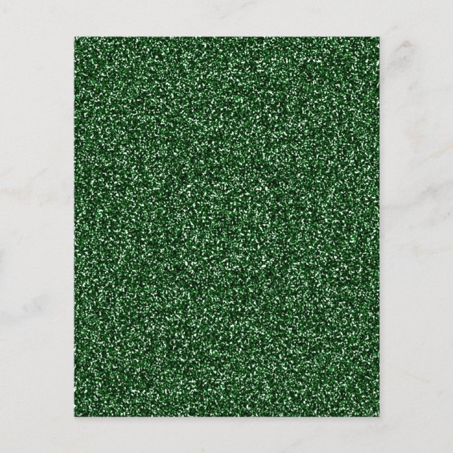 green glitter texture patterned paper (Front)