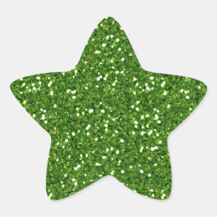 Green Glitters Sticker