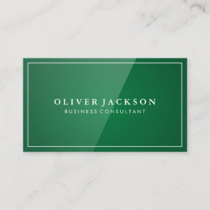 Green Gloss Background Business Card