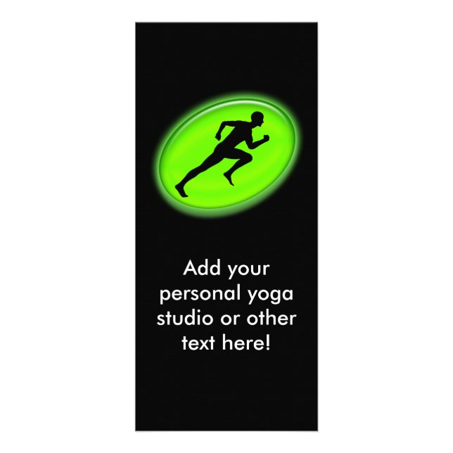 Green Glow Fitness and Personal Training Logo Rack Card (Front)