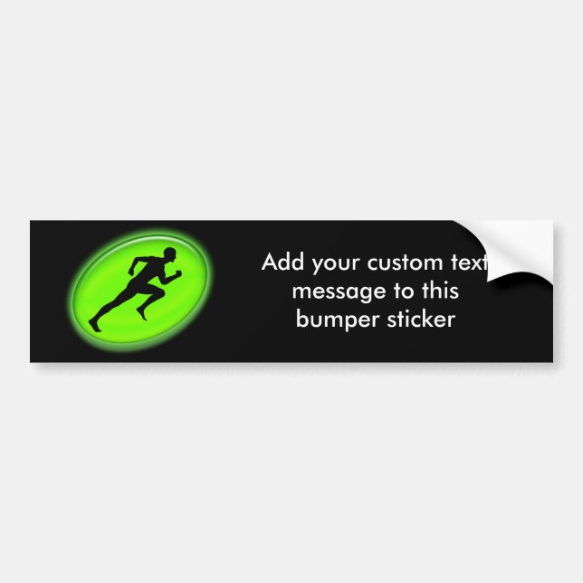 Green Glow Fitness Logo Bumper Sticker (Front)