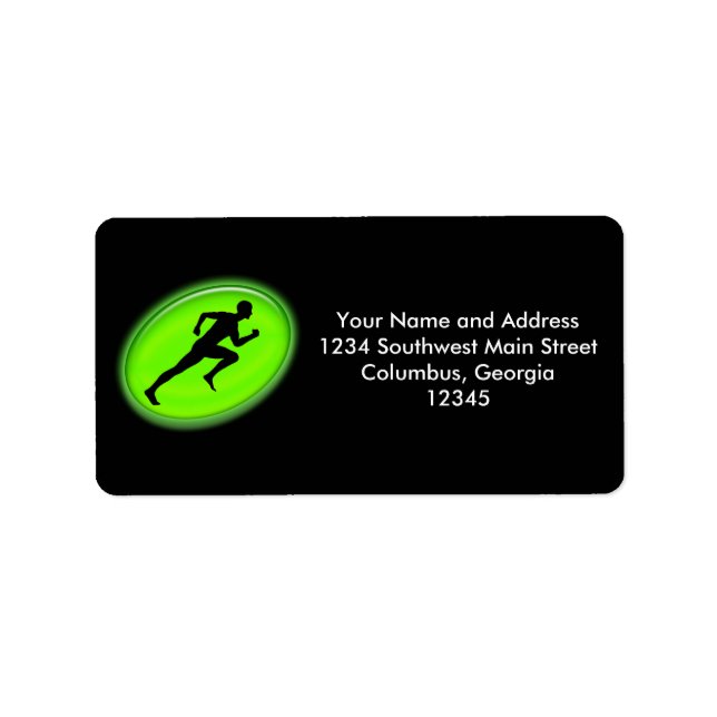 Green Glow Fitness Logo Label (Front)