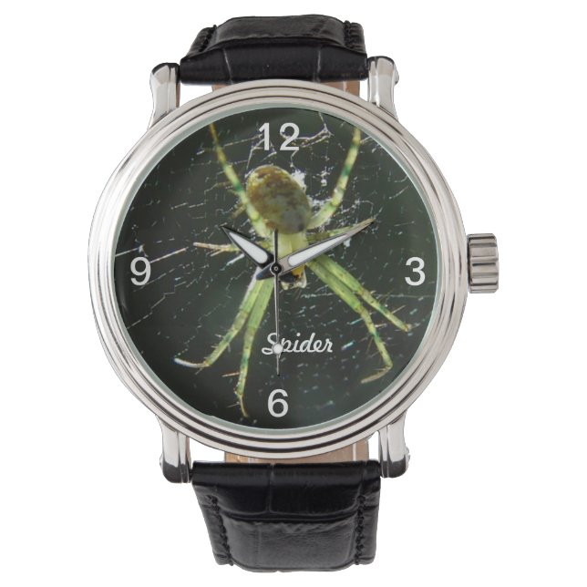 Green glowing Spider Watch (Front)