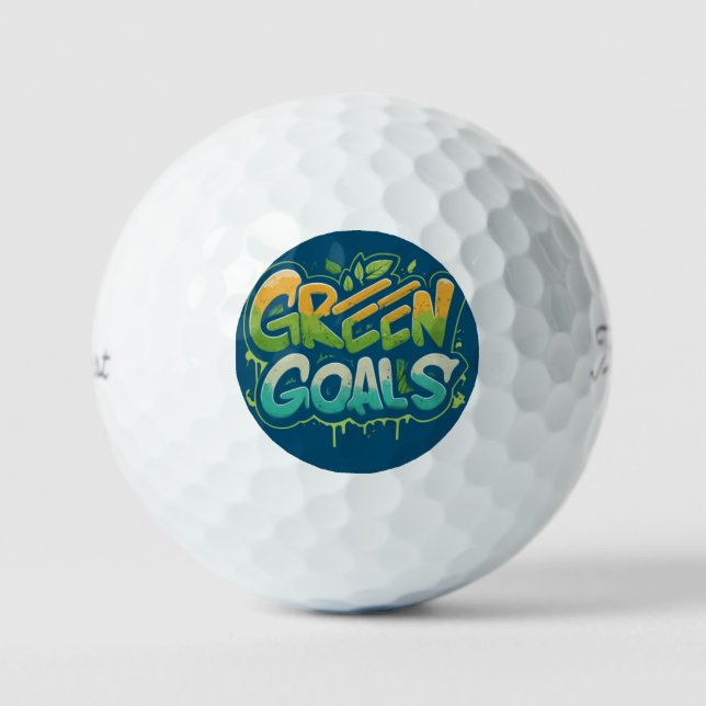 Green Goals  Golf Balls (Front)