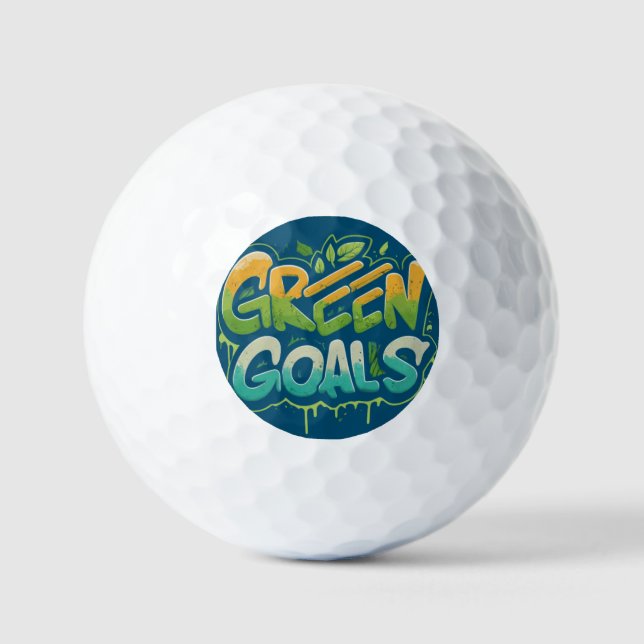 Green Goals  Golf Balls (Front)