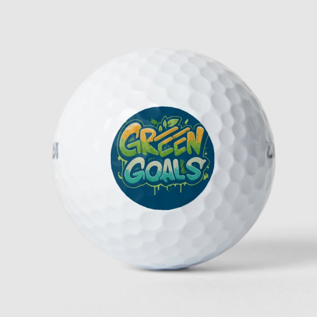 Green Goals  Golf Balls (Front)