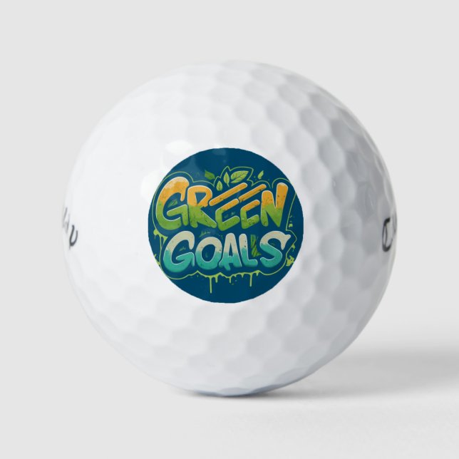 Green Goals  Golf Balls (Front)