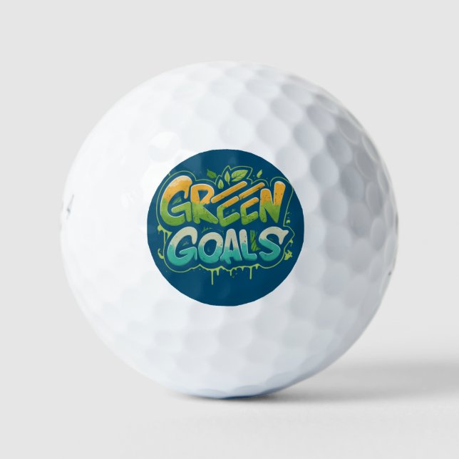 Green Goals  Golf Balls (Front)