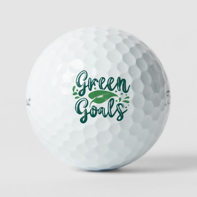 Green Goals  Golf Balls (Front)