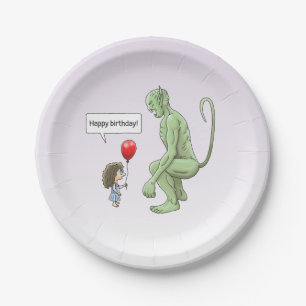 Green Goblin's Happy Birthday Paper Plate