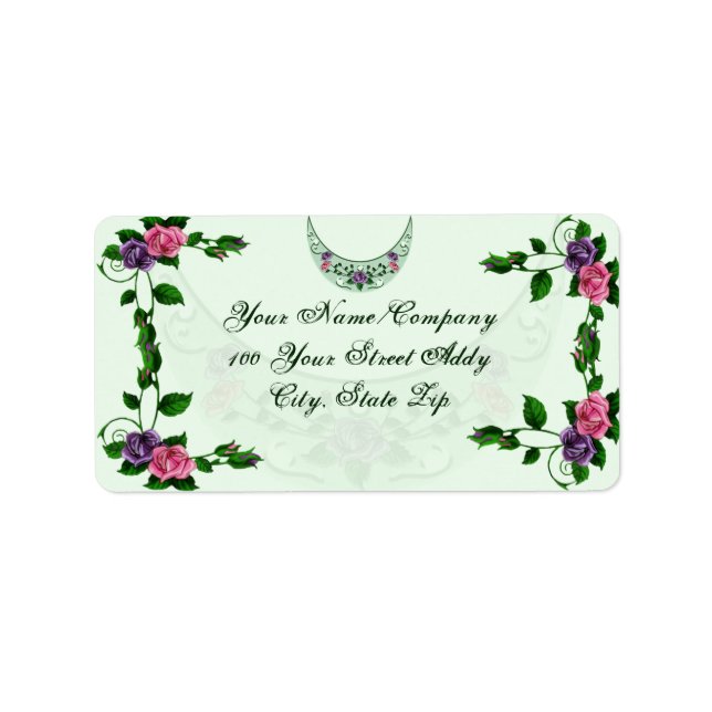 Green Goddess Upright Crescent Label (Front)