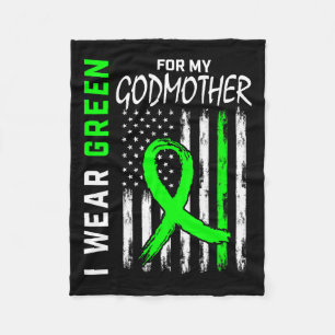 Green Godmother Kidney Disease Cerebral Palsy Awar Fleece Blanket