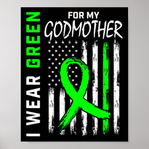 Green Godmother Kidney Disease Cerebral Palsy Awar Poster