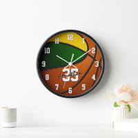 green gold basketball boys girls sports room decor