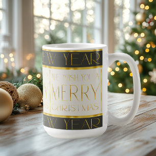 Green Gold Christmas Pattern#35 ID1009 Coffee Mug