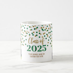 Green Gold Class of 2025 Coffee Mug