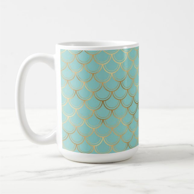 Green & Gold  Coffee Mug (Left)