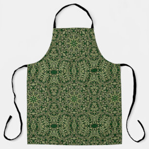 Green Gold Decorative Apron
