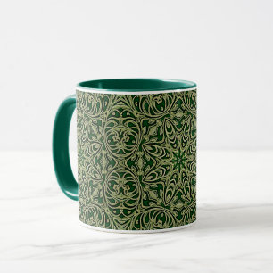 Green Gold Decorative Mug
