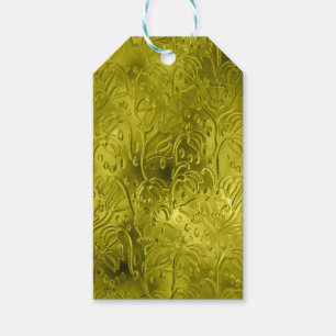 Green gold gift tags