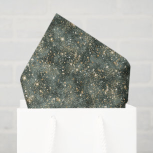 Green Gold Glitter Birthday Tissue Paper