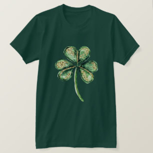 Green Gold Glitz Shamrock T-Shirt