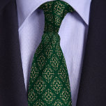 Green & Gold Justice Scales Attorney Tie<br><div class="desc">At first glance, this ornate design appears to be an elaborate geometric pattern, however upon closer inspection you'll see it is comprised of the scales of justice, creating an attractive pattern ideal for an attorney, lawyer, legal professional, or law student who is celebrating graduation or passing the bar exam. Be...</div>