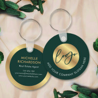 Green & Gold Logo Real Estate Business Promotional
