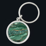 Green Gold Marble Emerald Custom Name Keychain<br><div class="desc">Keychains with Agate Green Gold Glitter Geode Marble Custom Name Emerald Sparkle Personalised Birthday - Anniversary or Wedding Gift / Suppliest - Add Your Name - Text or Remove - Make Your Special Keychain Gift - Resize and move or remove and add text / elements with Customisation tool. Choose fonts...</div>