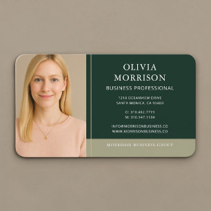 Green Gold Photo  Business Card