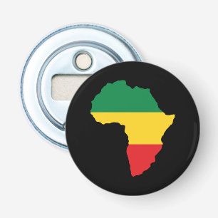 Green, Gold & Red Africa Flag Bottle Opener