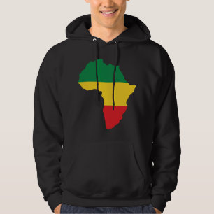 Green, Gold & Red Africa Flag Hoodie