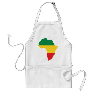 Green, Gold & Red Africa Flag Standard Apron