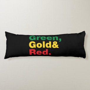 Green, Gold & Red. Body Cushion