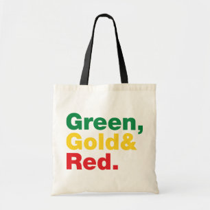 Green, Gold & Red. Tote Bag