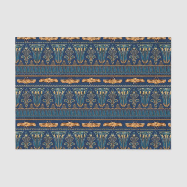 Green & Gold scarab  Egyptian Tissue Paper (Front)