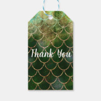 Green & Gold Shimmer Mermaid Fish Scales