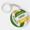 green gold team colours personalised volleyball