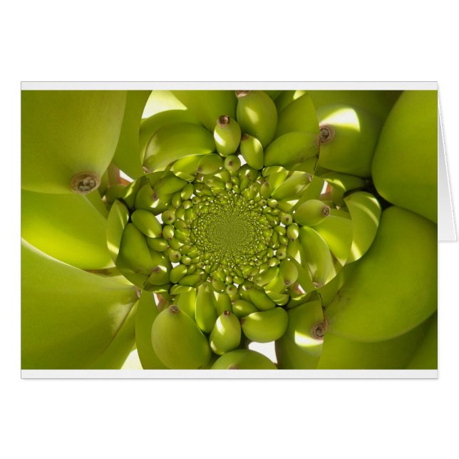 Green Gold: Tropical Twist banana Kaleidoscope (Front Horizontal)